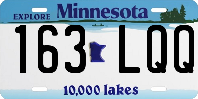 MN license plate 163LQQ