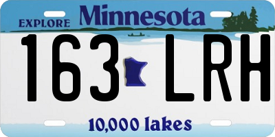 MN license plate 163LRH