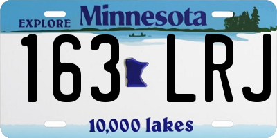 MN license plate 163LRJ