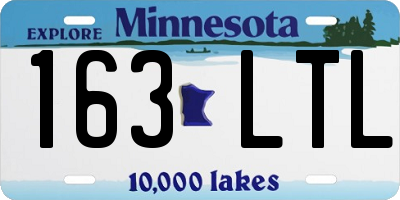 MN license plate 163LTL