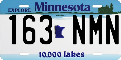 MN license plate 163NMN