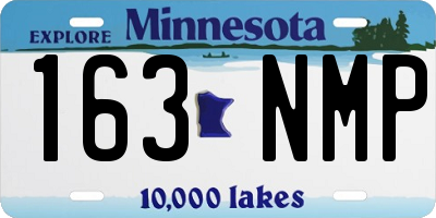 MN license plate 163NMP