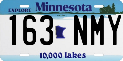 MN license plate 163NMY