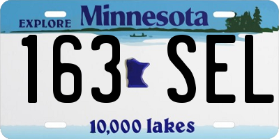 MN license plate 163SEL
