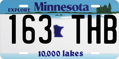MN license plate 163THB