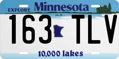 MN license plate 163TLV