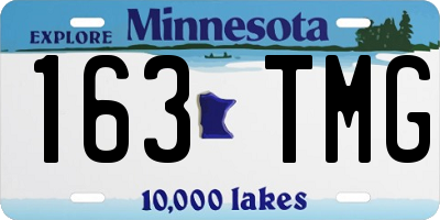 MN license plate 163TMG
