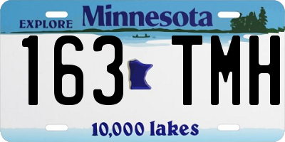 MN license plate 163TMH