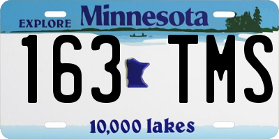 MN license plate 163TMS