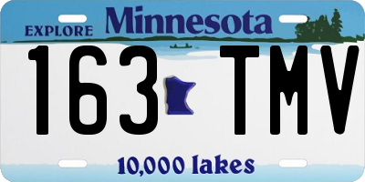 MN license plate 163TMV