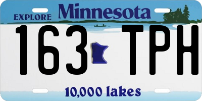 MN license plate 163TPH