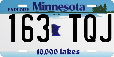 MN license plate 163TQJ