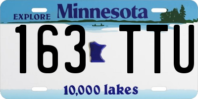 MN license plate 163TTU