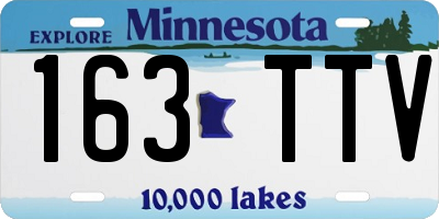 MN license plate 163TTV