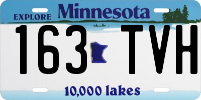 MN license plate 163TVH
