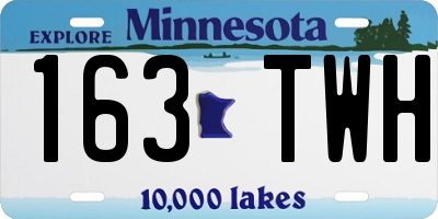 MN license plate 163TWH