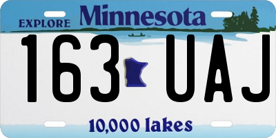 MN license plate 163UAJ