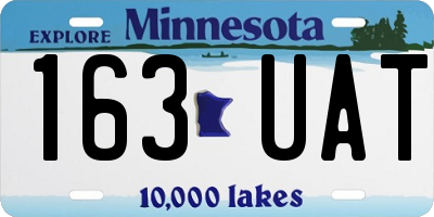 MN license plate 163UAT
