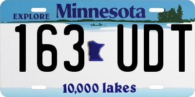 MN license plate 163UDT