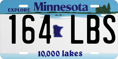 MN license plate 164LBS
