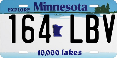 MN license plate 164LBV