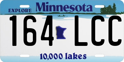 MN license plate 164LCC