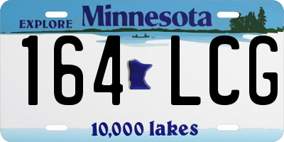 MN license plate 164LCG