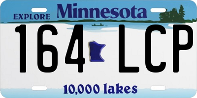 MN license plate 164LCP
