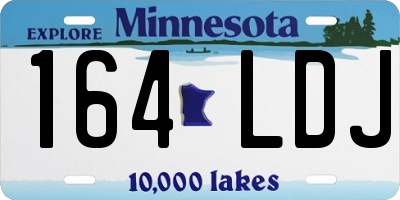 MN license plate 164LDJ