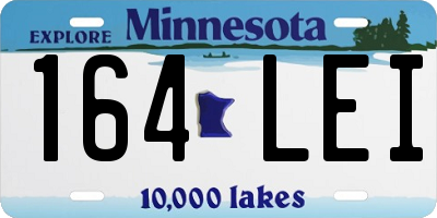 MN license plate 164LEI
