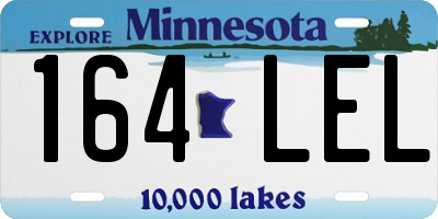MN license plate 164LEL