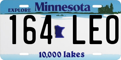 MN license plate 164LEO