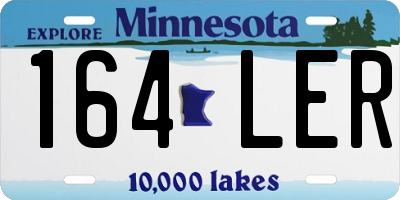 MN license plate 164LER