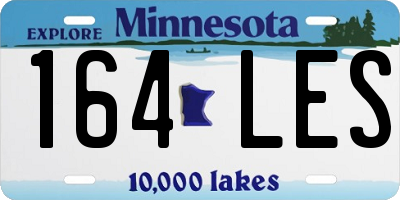 MN license plate 164LES