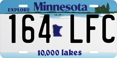 MN license plate 164LFC