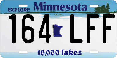 MN license plate 164LFF