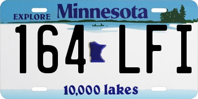 MN license plate 164LFI