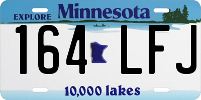 MN license plate 164LFJ