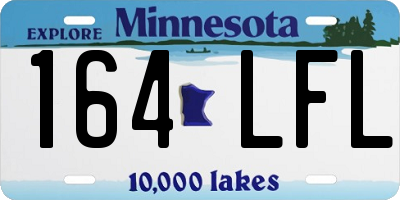 MN license plate 164LFL