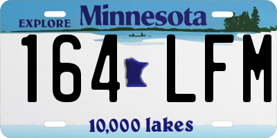MN license plate 164LFM
