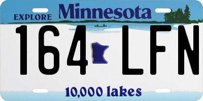 MN license plate 164LFN