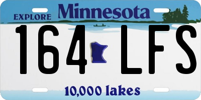 MN license plate 164LFS