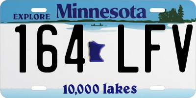 MN license plate 164LFV