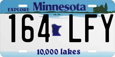 MN license plate 164LFY