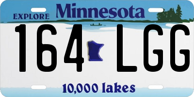 MN license plate 164LGG
