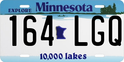 MN license plate 164LGQ