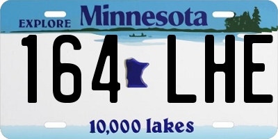 MN license plate 164LHE