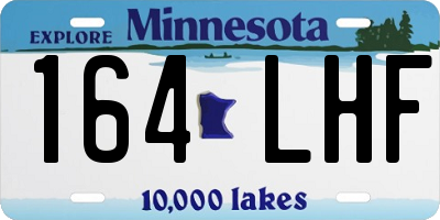 MN license plate 164LHF