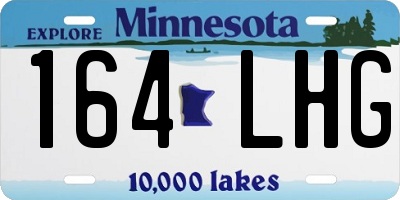 MN license plate 164LHG