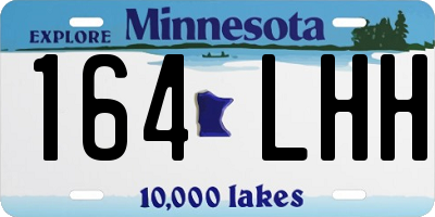 MN license plate 164LHH